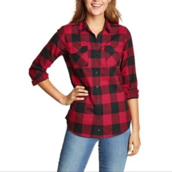 Eddie Bauer Buffalo Plaid Flannel - Picture 2 of 8